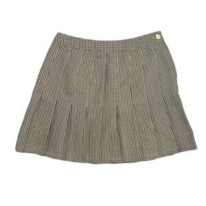 Urban Outfitters brown and White Checkered Mini Skirt size small